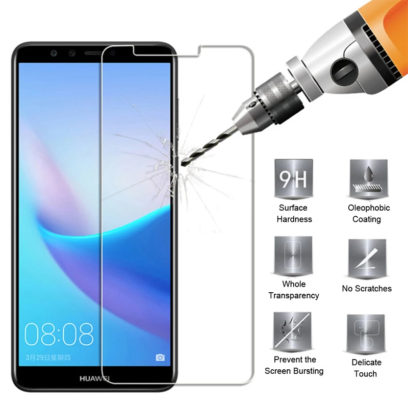 9H закаленное стекло для Huawei P8 P9 P10 Lite защита экрана Honor 4C Pro 5C 6C 7C 4A 5A Lyo L21 6A 7A