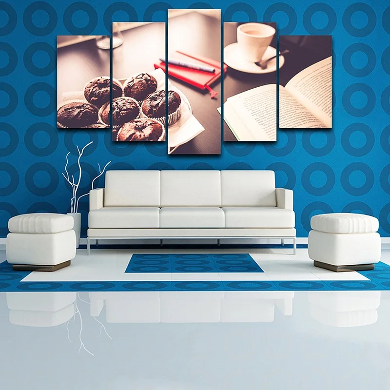 HD печатный рисунок художественный холст с рамкой распылитель время кофе Картина