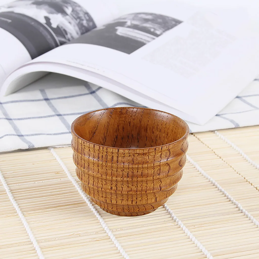 Wooden cup Natural Solid Wood Tea Cup Wooden Wine Coffee Water Drinking Mug Japanese Variety of Style Small Handmade