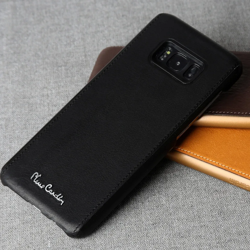 Pierre Cardin роскошный высококачественный чехол из натуральной кожи для Samsung Galaxy S8/S8