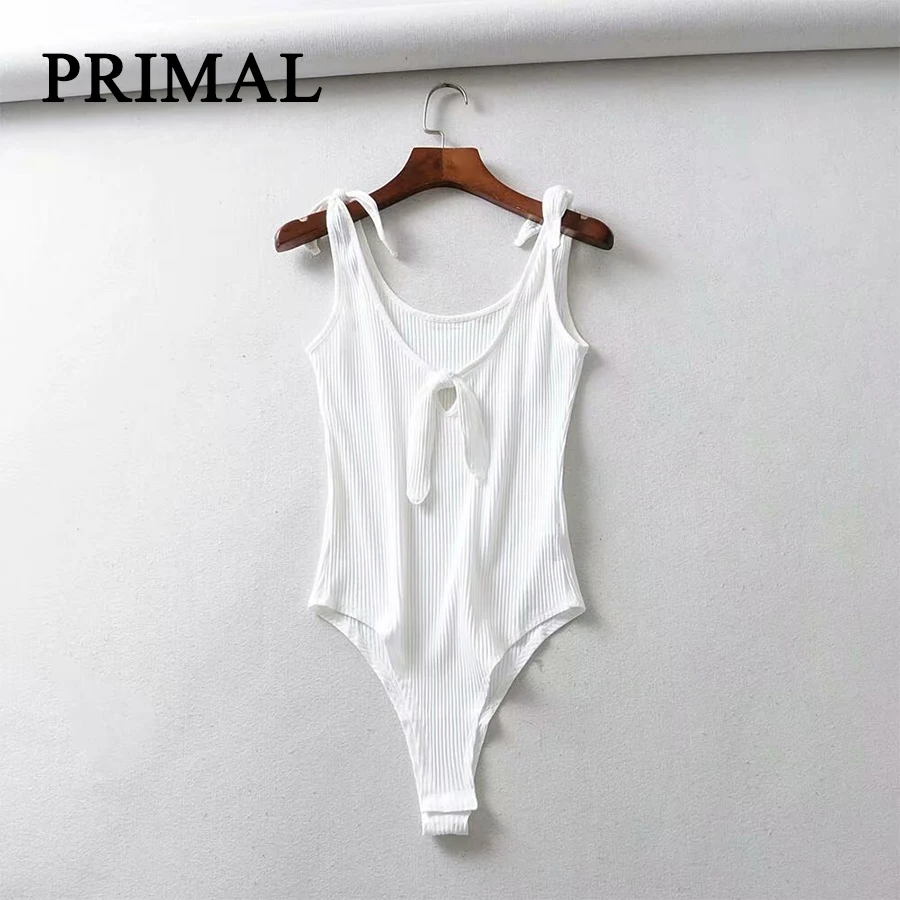 Primal женские боди без рукавов сексуальный однотонный ремень Глубокий v костюм