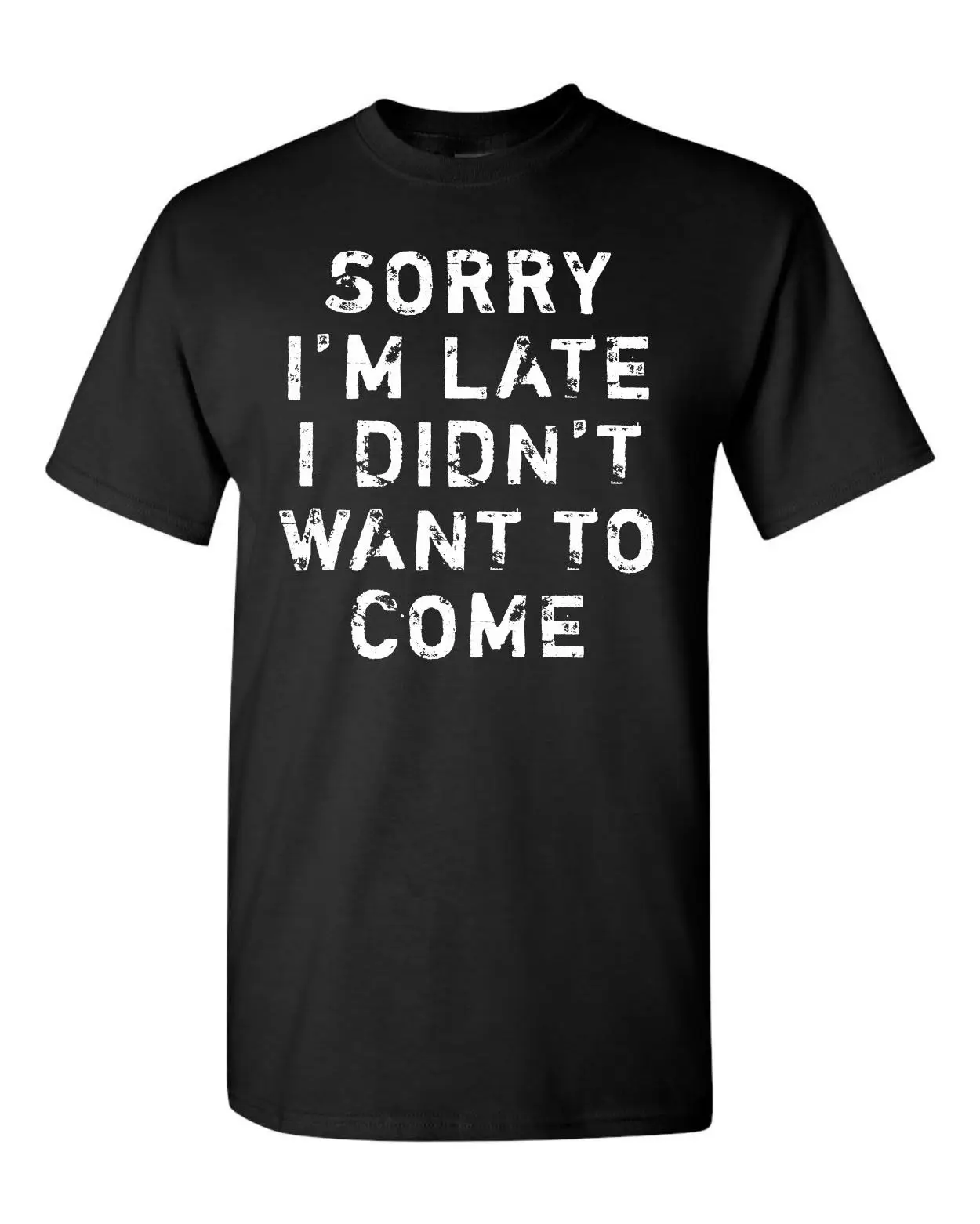 Sorry I'm Late я не хотел прийти Мужская футболка 1756 Топы Оптовая продажа на заказ Environ