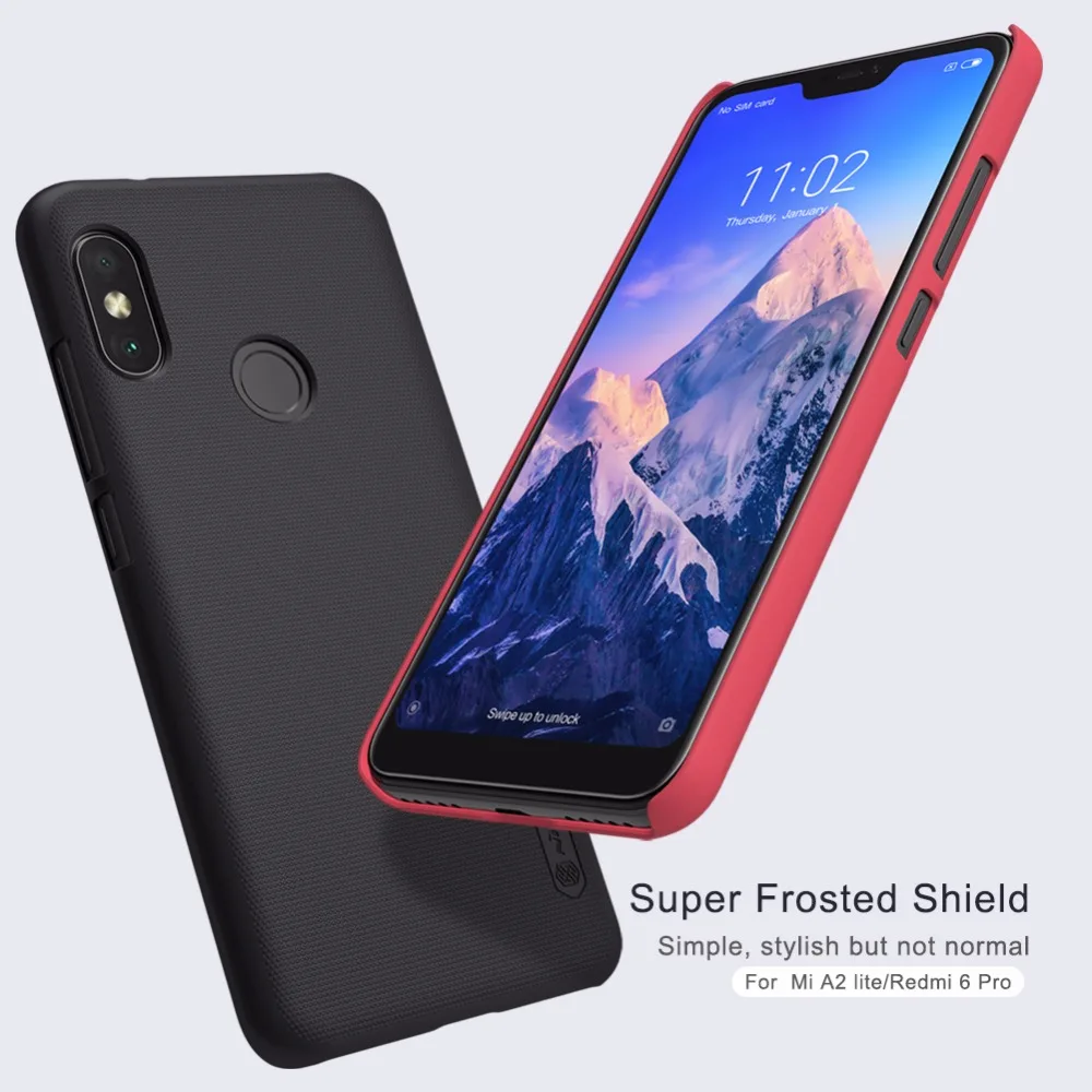 Чехол Nillkin для Xiao mi A2 lite Red 6 Pro 5 84 ''суперматовая задняя крышка Xiaomi Lite |