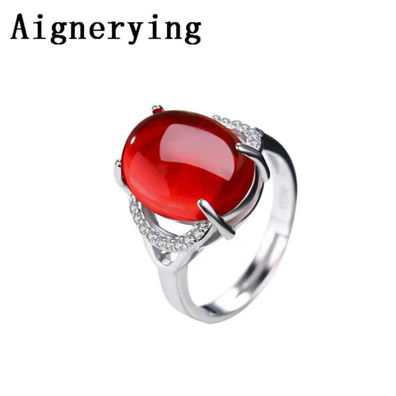 S925 Серебряные кольца натуральный нефрит драгоценный камень Модный дизайн сапфир