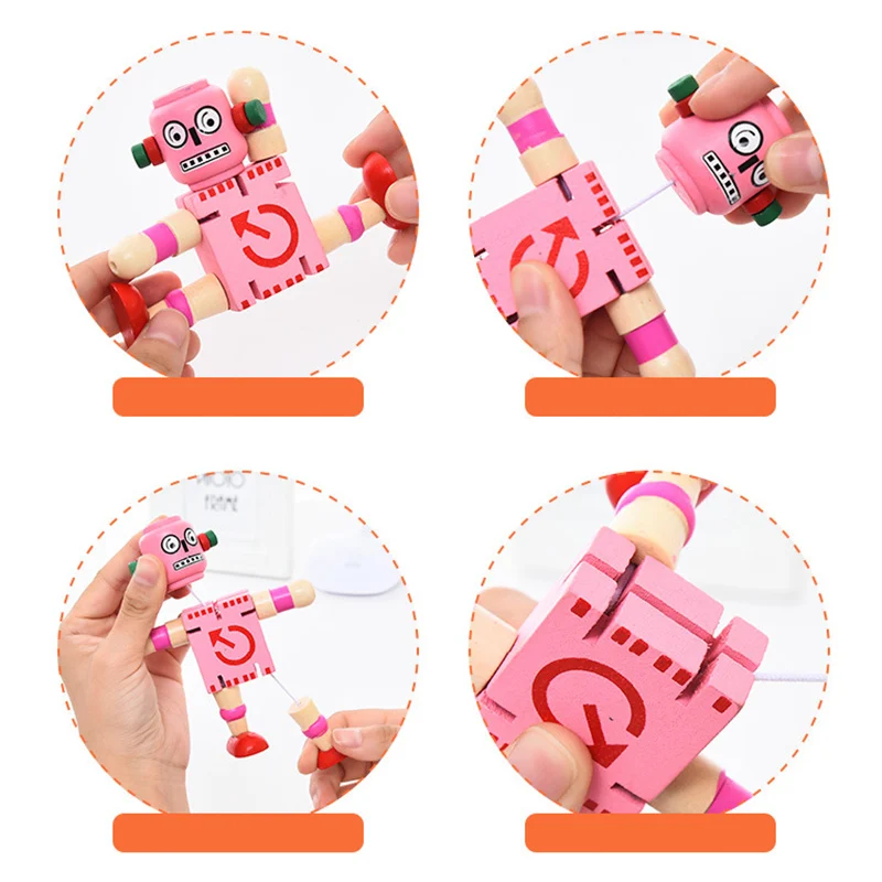 Деревянная игрушка робот M09|Деревянные конструкторы| |