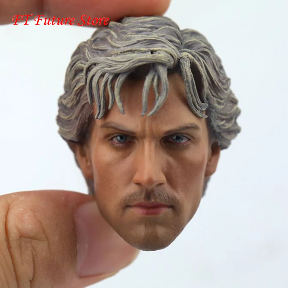 Мужская фигурка в масштабе 1/6 аксессуар Quicksilver голова Аарона Джонсона резная
