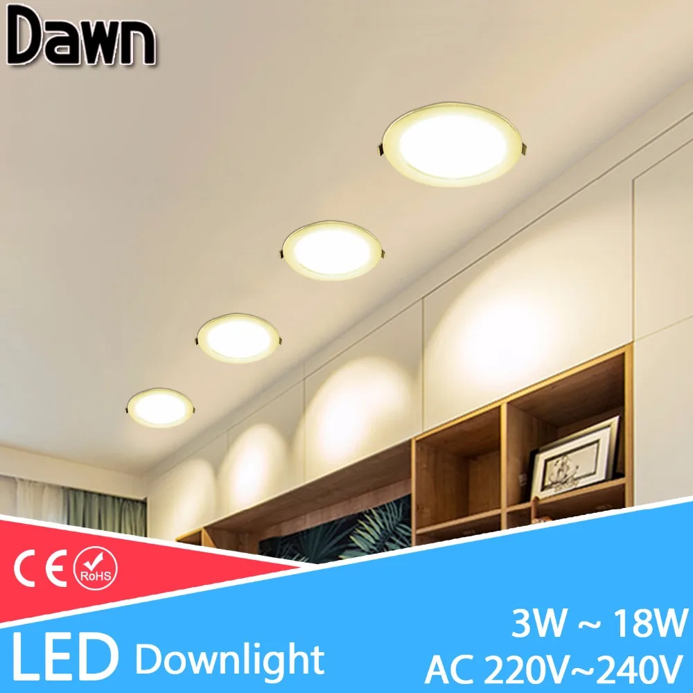 Светодиодный светильник 3 Вт 5 7 9 12 18 Вт|led downlight|downlight 5wled downlight 5w |