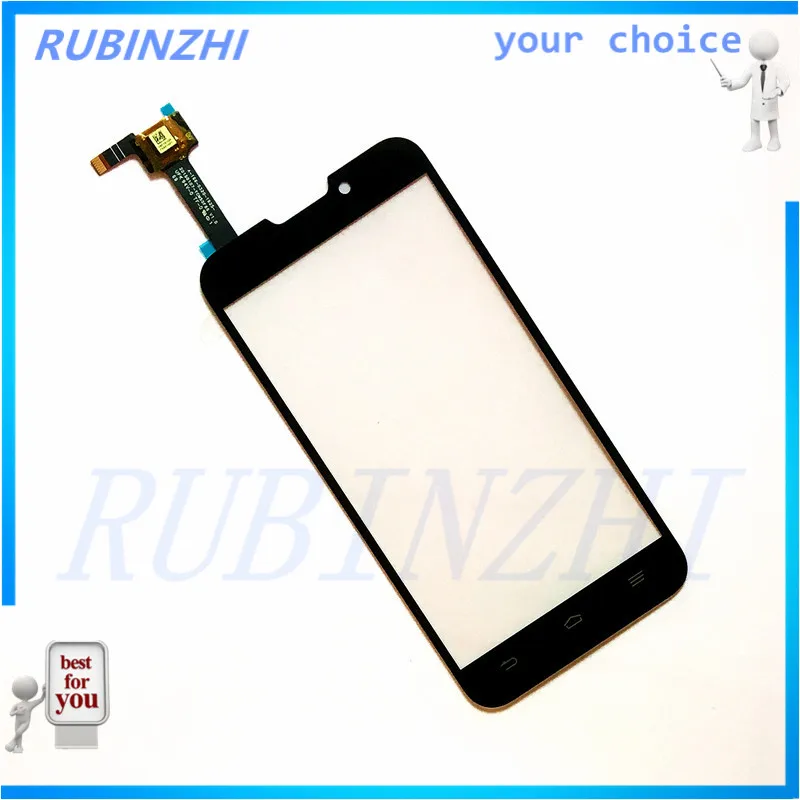 Запасная Сенсорная панель RUBINZHI для ZTE Blade V987 V987s сенсорный экран переднее стекло