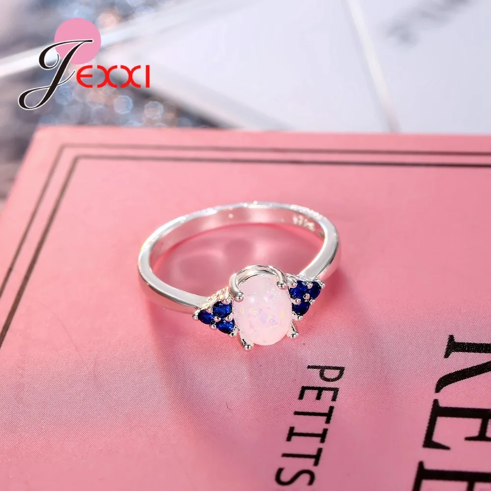 Классические новые трендовые 925 пробы серебряные кольца для женщин и девочек