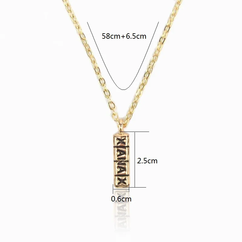 Statement Xanax Pill Necklaces &amp Pendants Gold Silver Color Name Plate Pendant Necklace High Quality Party Hip Hop Jewelry Gift |