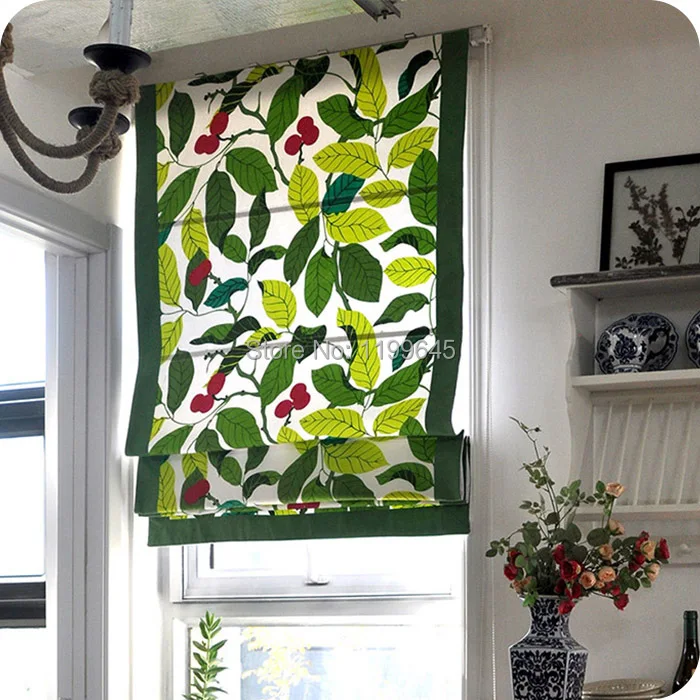 Included Curtains New Arrival Thickening Leaf Roman Shutter Double Layer Shade Blinds The Finished Curtain free Shipping