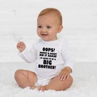 Я собираюсь быть большим братом, милые детские комбинезоны унисекс с буквенным принтом, модная осенняя одежда для новорожденных мальчиков и девочек, одежда для малышей