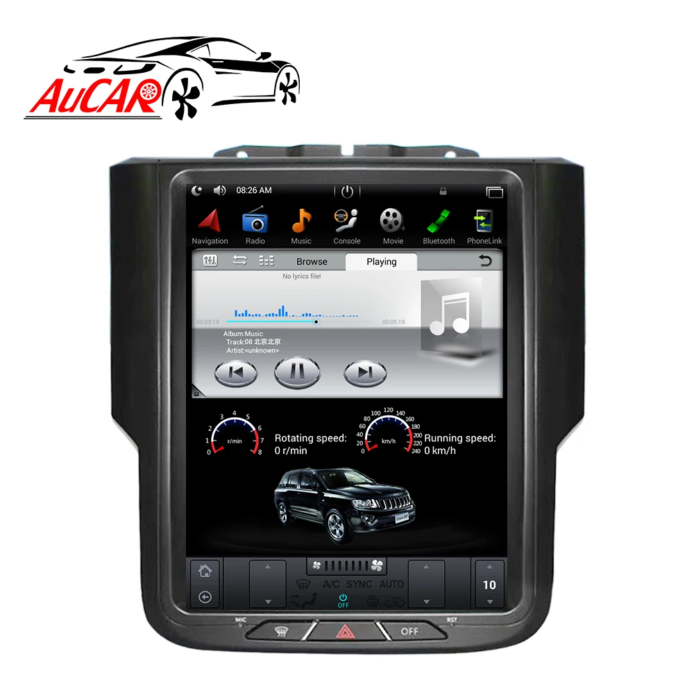 Android 6,0 Tesla стиль 10," Автомобильный dvd-плеер для Dodge ram gps система аудио-Bluetooth радио wifi 4G Вертикальная стерео ips