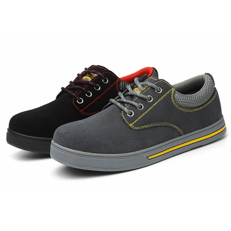 Рабочая защитная обувь мужские кроссовки со стальным носком для защиты от