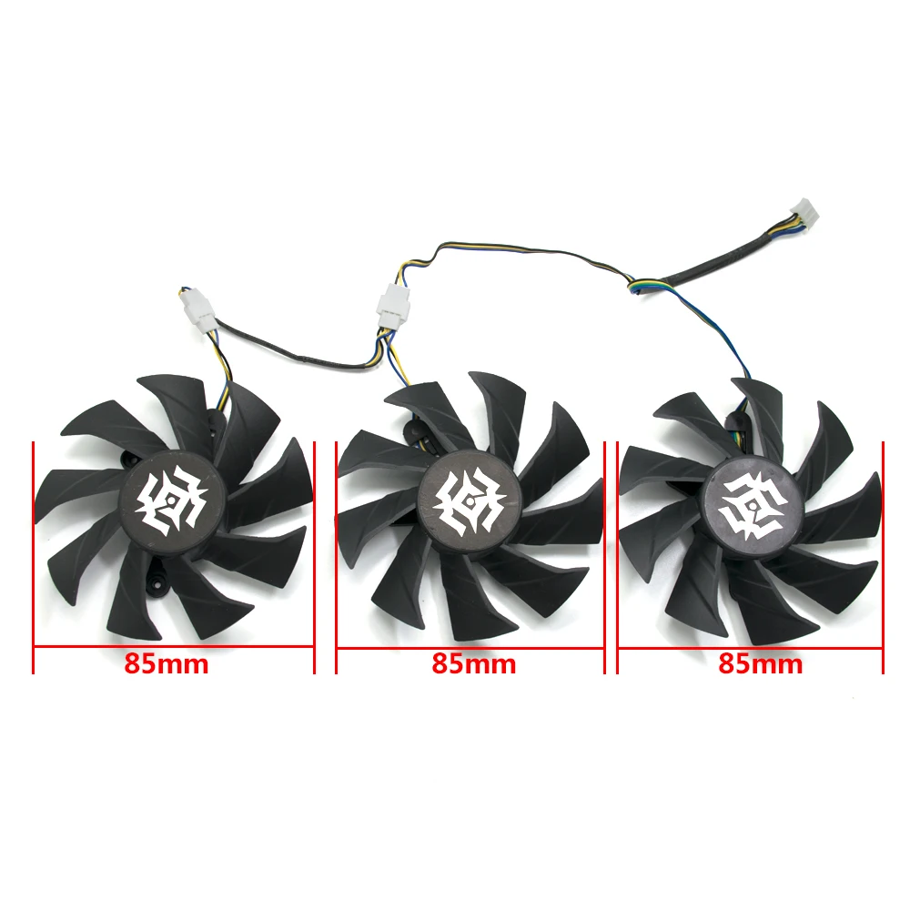 85 мм 4PIN 42 охлаждающий вентилятор GPU Замена для ZOTAC Geforce GTX1070 8GD5 RTX 2070 8GD6 2080 2080Ti 11GD6 X