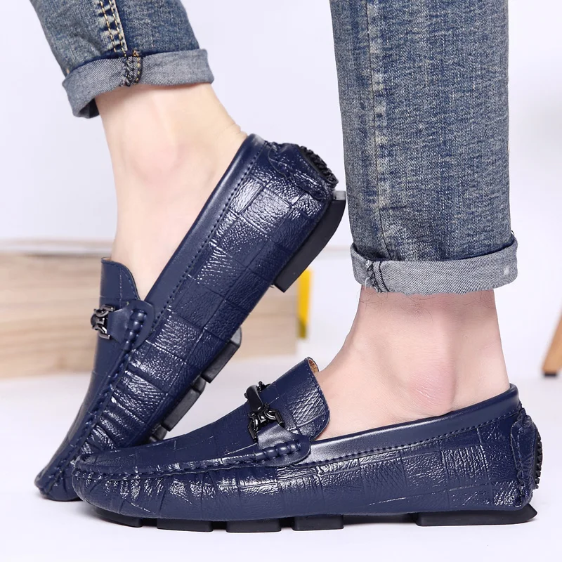 Zapato hombre повседневная мужская обувь cuero роскошная Брендовая мужские лоферы