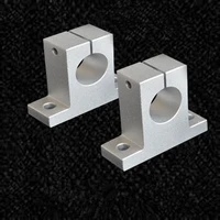 4pcslot sk8 8mm linear motion rod rail shaft guide support bracket bearing sh8a aluminium alloy cnc parts 3d printer