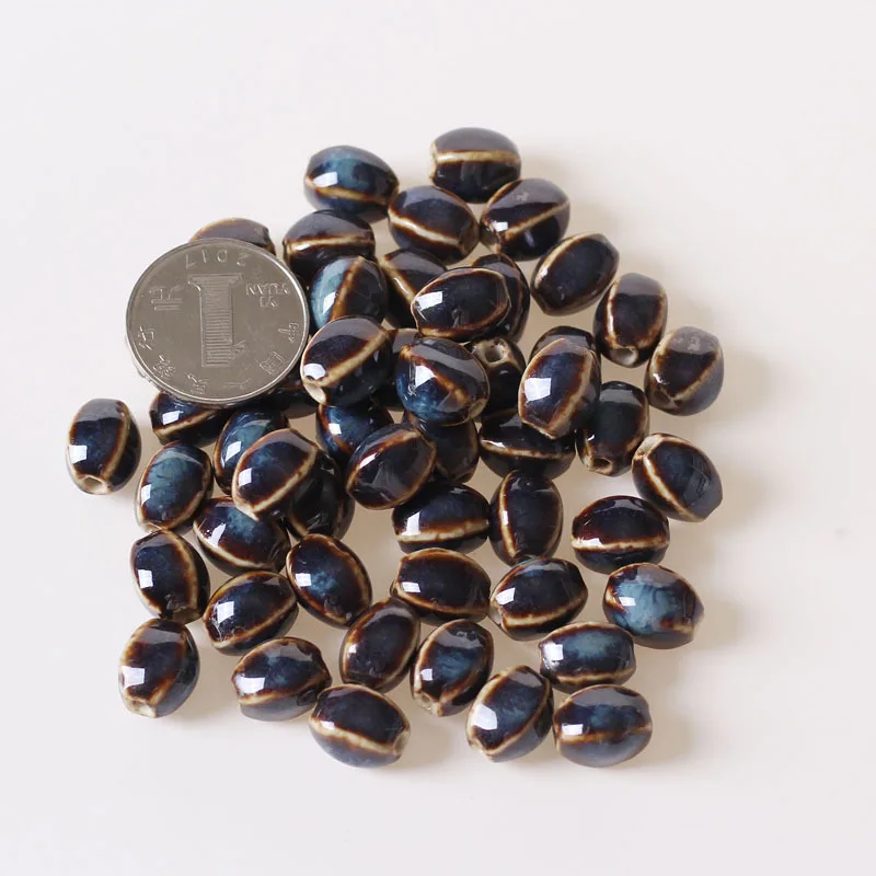 Модные геометрические керамические бусины ручной работы незакрепленные с