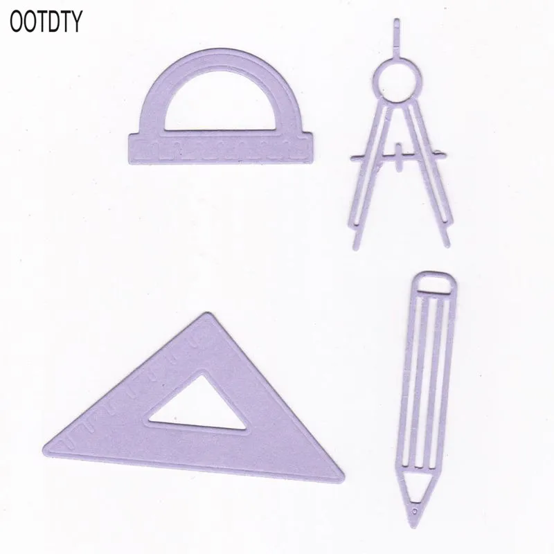 Металлические режущие штампы с линейкой трафарет для скрапбукинга &quotсделай