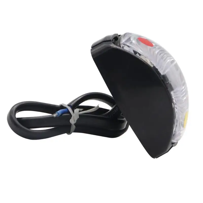 Красный + янтарный светодиодный боковой габаритный фонарь для грузовика прицепа