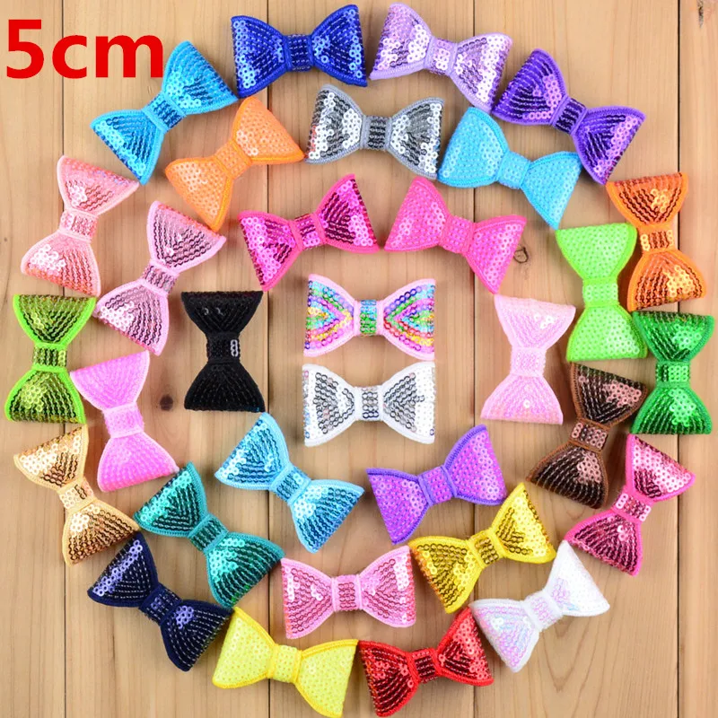 40 шт./лот бесплатная доставка высокое качество 2 ''мини банты с блестками