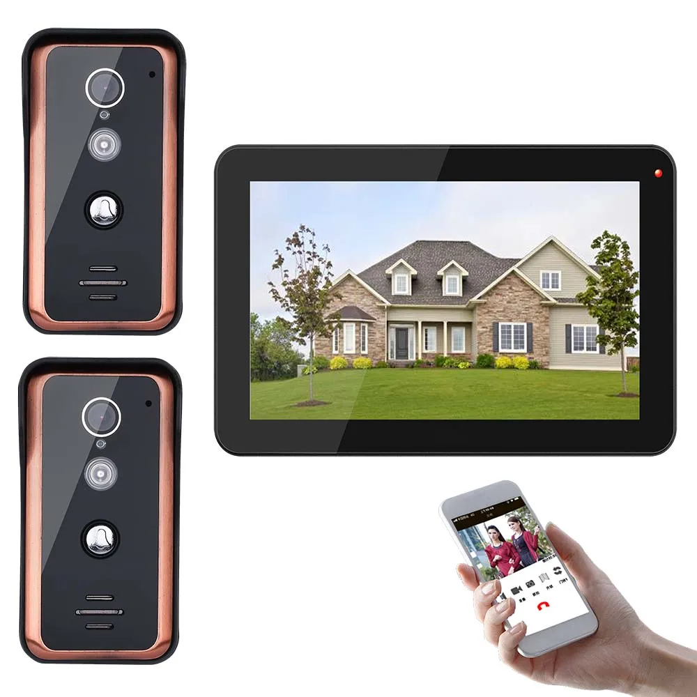 

Беспроводной дверной звонок, 9 дюймов, Wi-Fi, IP, 720P