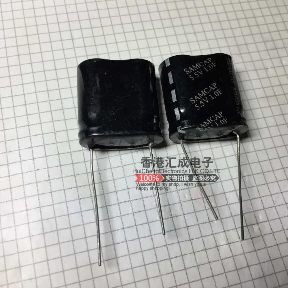 

5,5 В 1F 5.5V1.0F 17x8x21 мм комбинация супер конденсатора Faraday конденсатор DIP2 новый оригинальный