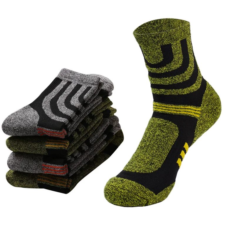 

5 Pairs Quality Professional Men Socks Elasticity Breathable Thicker Trekking Riding Bicycle Men Brand Socks Meias Male Sock Sox