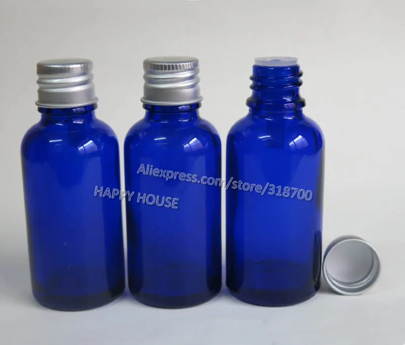 360x30 мл кобальт синий стеклянный эфирное масло бутылка с алюминиевыми
