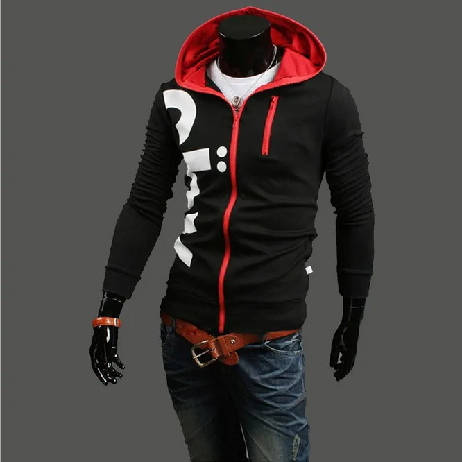 2016 Весна Seatshirt Мужчины Письмо Спорт Кардиган Осень Slim Fit С Капюшоном Новый США