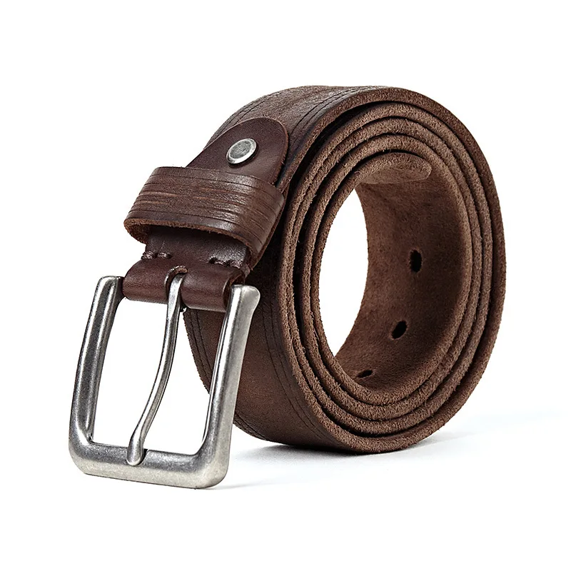 561 New Fashion Men's wide Belt men and Women Cowhide Leather Belts Pure Leather Male Belt