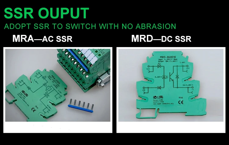 MRA-23D5 10 шт. PLC интерфейс твердотельный релейный модуль 5A Вход: 3 в 5 в 12 В 24 В DC AC SSR реле напряжения din-рейка плата управления