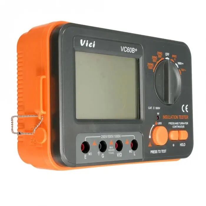 Цифровой тестер сопротивления изоляции мегомметром Мегаомметр 250V 500V 1000V HVR88