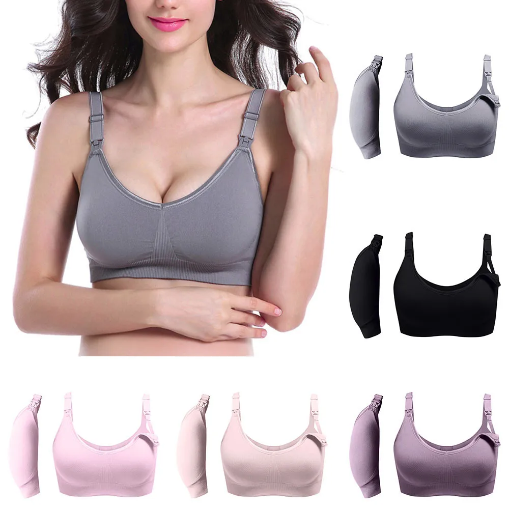 

LONSANT Pregnancy Bra Anti-sagging gather cotton Maternity Nursing bra Pregnant Women Breastfeeding Bra Lactation underwear