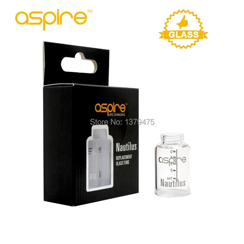 

Original Aspire Vape Electronic Cigarette Nautilus Glass 5ML Tube Pyrex Glassomizer Replacement Accessories E-cigarette Part