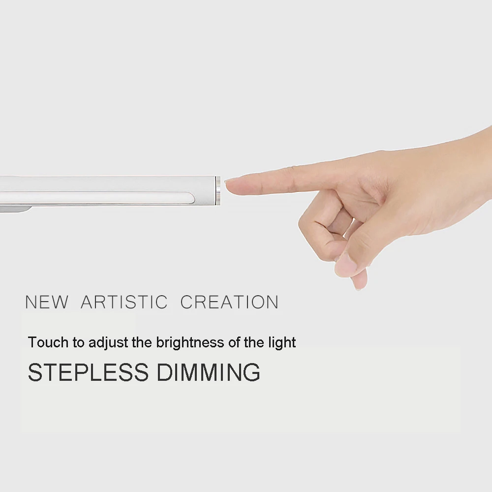 Переносная светодиодная лампа для шкафов с сенсорным выключателем Portable Pencil tube LED Under Cabinet Light Touch Sensor Closet Wall lamp Bar Kitchen Wardrobe Emergency lighting on.