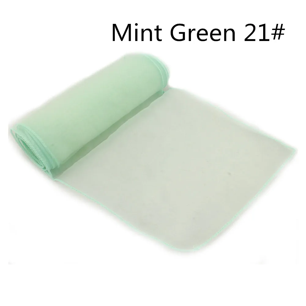 Mint Green Лучшая, 50 шт. фиолетовые ленты для стульев из органзы, украшения для свадебной вечеринки, Акционная цена, лучшее качество, на заказ, галстук для стула с узлом - Цвет: Mint Green