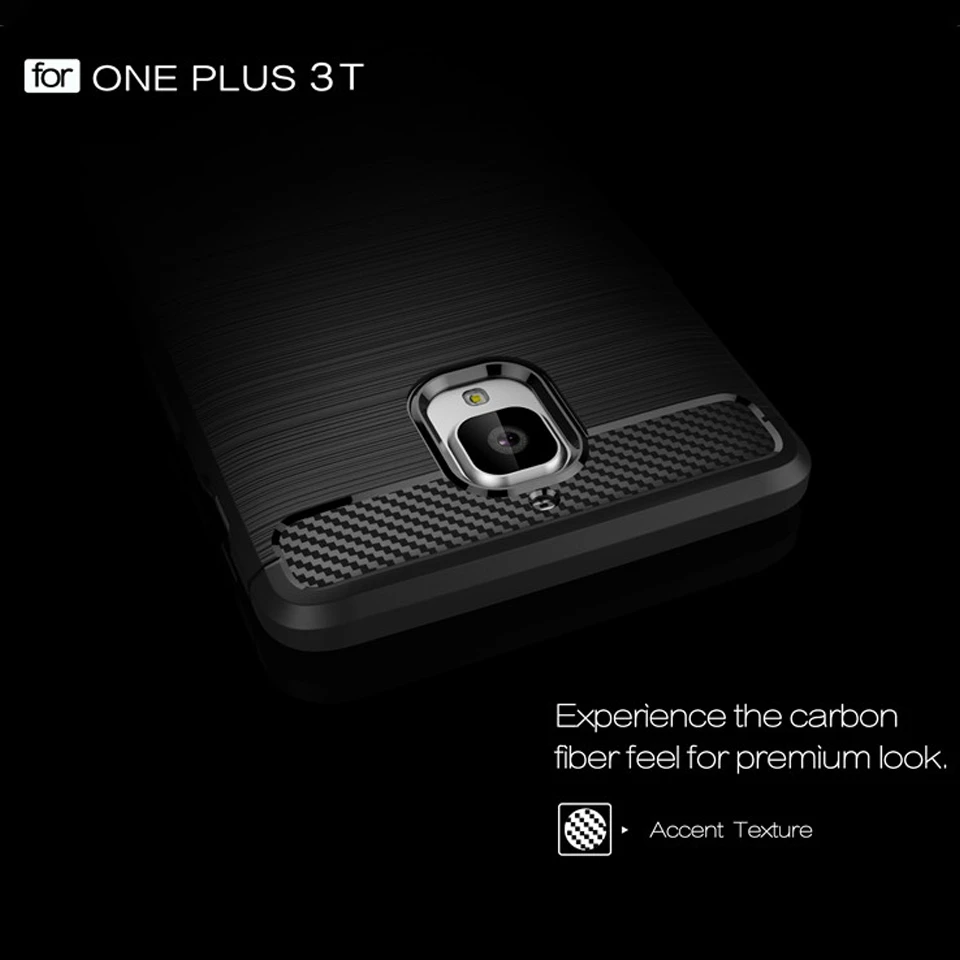 Чехол для Oneplus 3 T чехол из углеродного волокна Oneplus3t Мягкий ТПУ простой бизнес