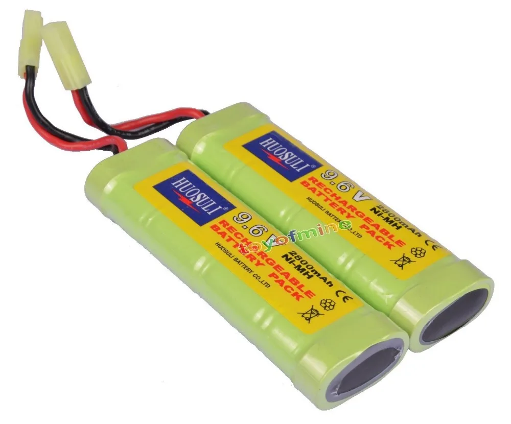 2шт 9 6 V NiMH 2800mAh Аккумулятор RC Танк автомобиль страйкбол | Электроника