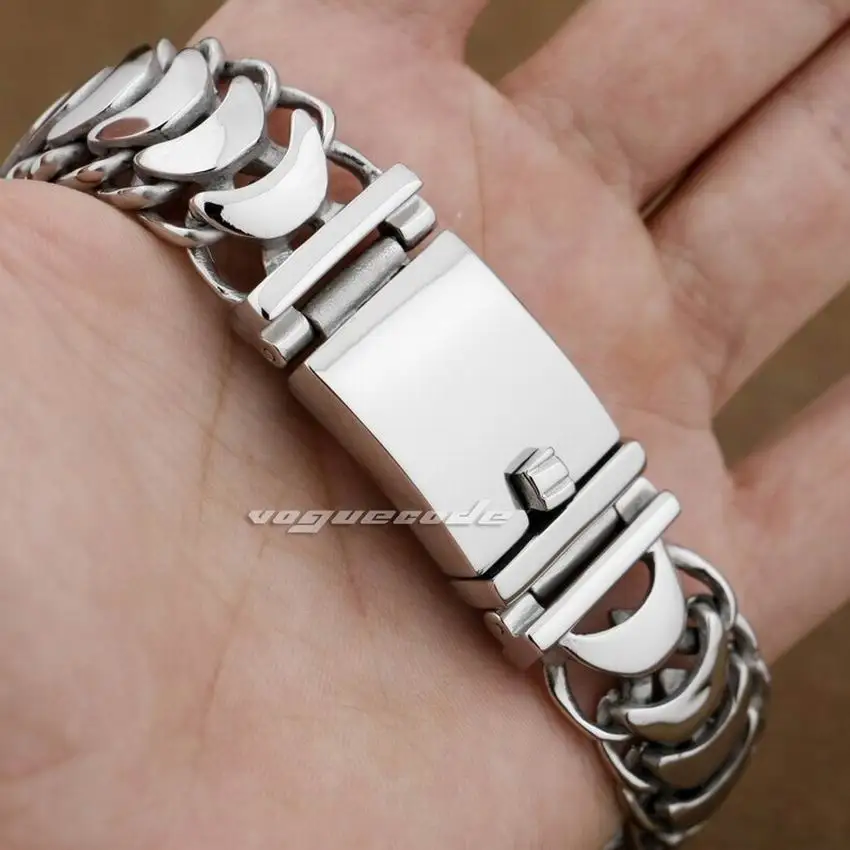 Мужской браслет из нержавеющей стали 316L длина 17 дюймов|stainless steel mens bracelet|steel man