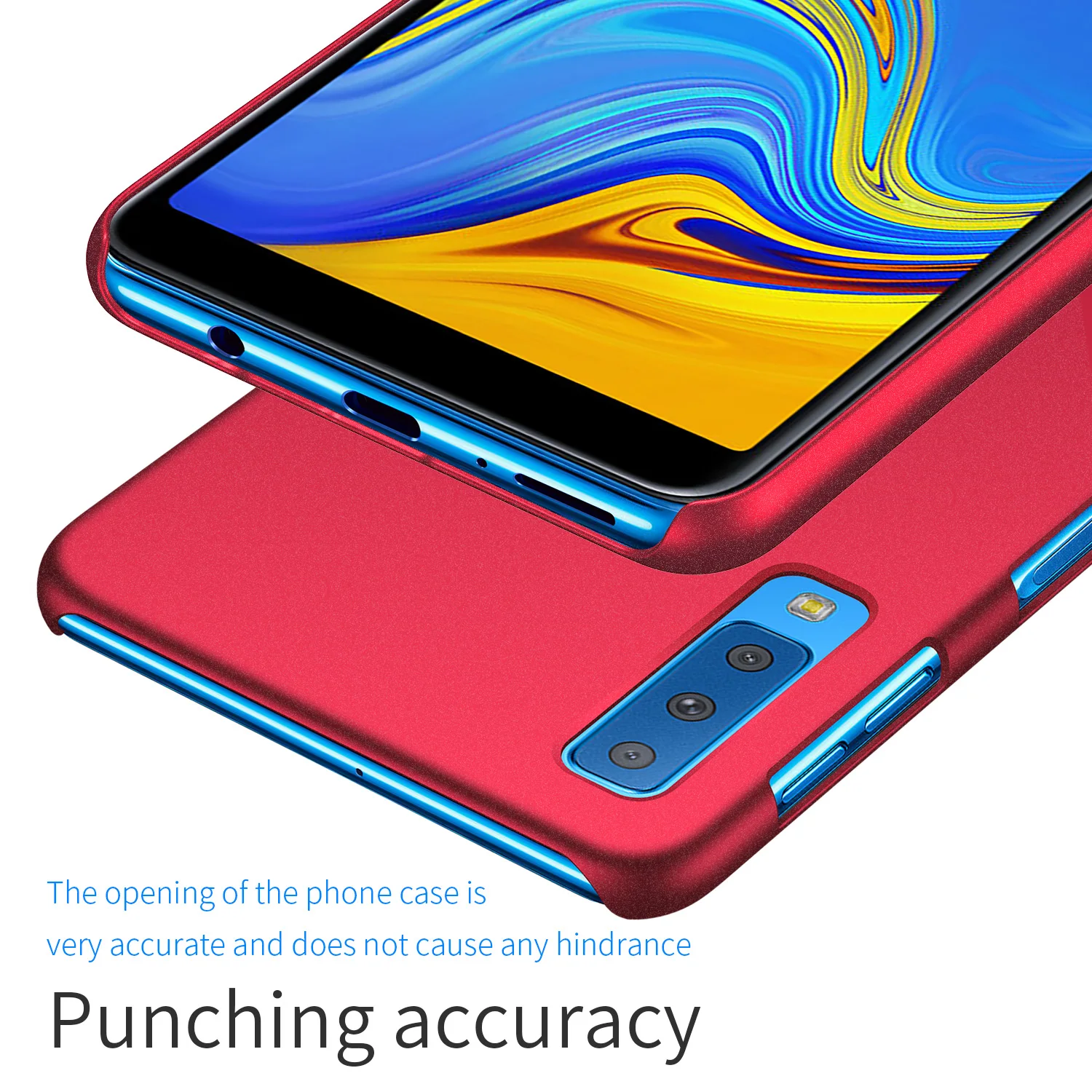 Для Samsung Galaxy A7 2018 чехол роскошный высококачественный Жесткий ПК Тонкий матовый