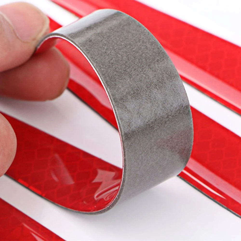 4 шт./компл. Светоотражающие предупреждающие полосы клейкие ленты для бампера