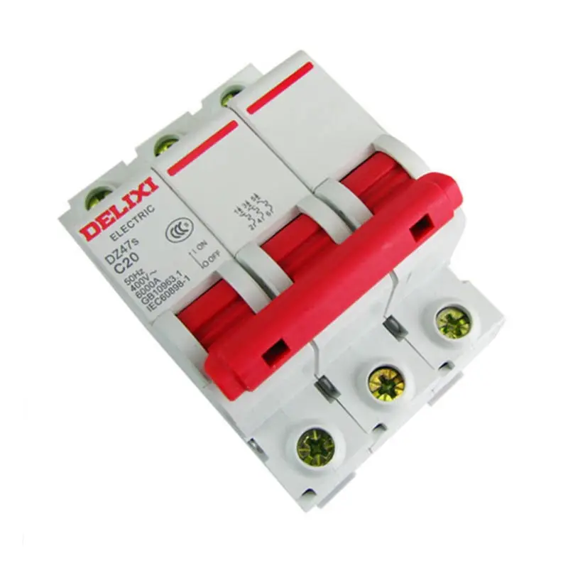 Миниатюрный автоматический выключатель воздушный DZ47s-63 DELIXI MCB переменного тока