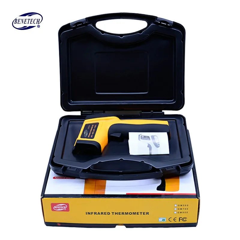 

Non-Contact IR Thermometer Digital Laser Infrared Pointer Thermometer GM900 -50-950 Degree With Carry BOX