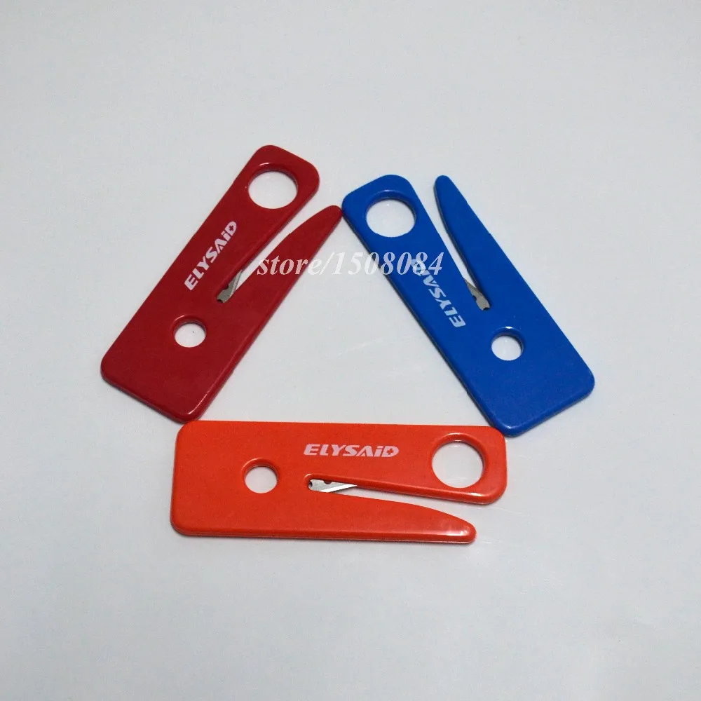 

Elysaid Optional Color Plastic Safety Emergency Seat Belt Cutter For Automotive Safety Square Rescue Equipment