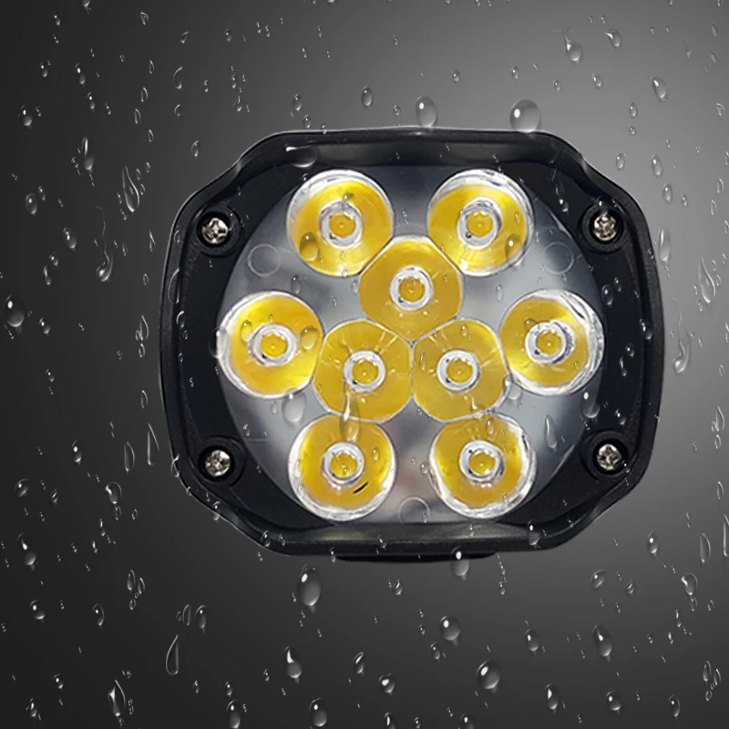 9 LED 6500K светодиодный светильник для мотоцикла скутера ATV Moto точечный работы DC 12V| |