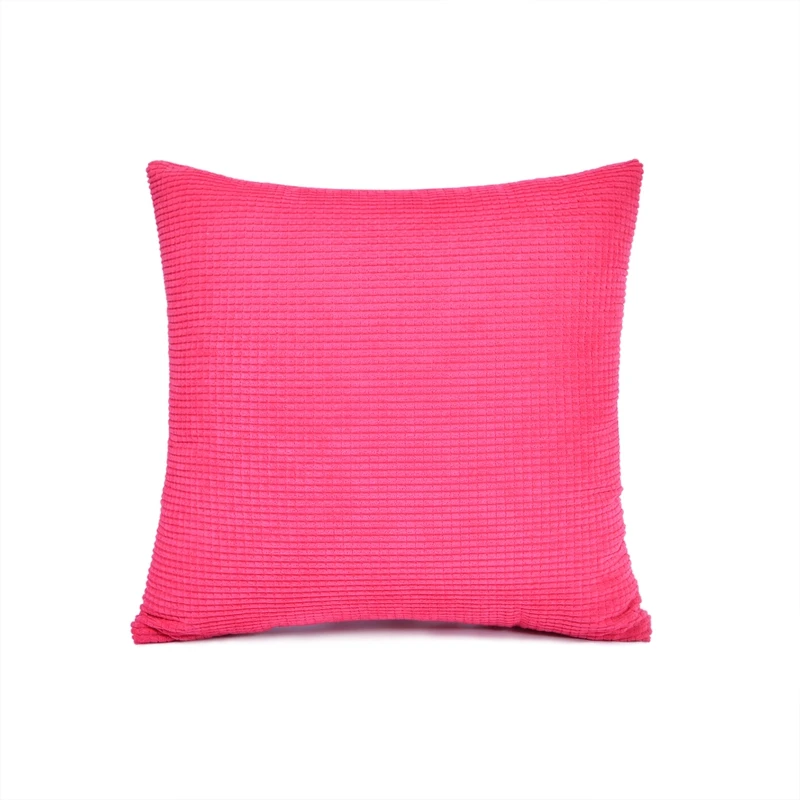 Современная Стильная однотонная Вельветовая наволочка для дивана кровати