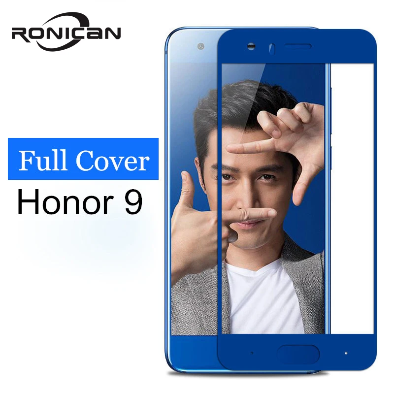 Защитное стекло RONICAN для Huawei honor 9 полноэкранная синяя защитная пленка закаленное