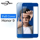 Защитное стекло RONICAN для Huawei honor 9, полноэкранная синяя защитная пленка, закаленное стекло, пленка