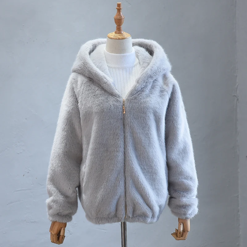 Женская Шуба MLCRIYG зимняя шуба из искусственного меха с длинным рукавом и высокой